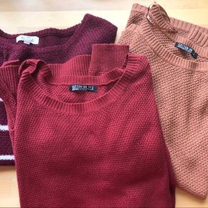 3 sweaters!